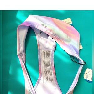 Forever 21 tie-dye bikini bottoms, colorful, bathing, suit, size medium NWT